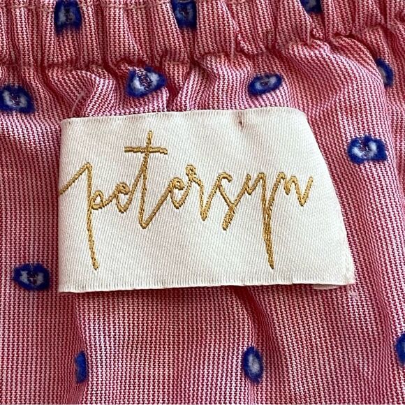 Petersyn Pink Hannah Dainty Print Off-the-Shoulder Blouse Size Small - Picture 11 of 16